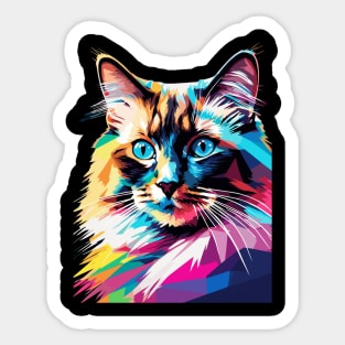 Ragdoll Cat Pop Art Sticker